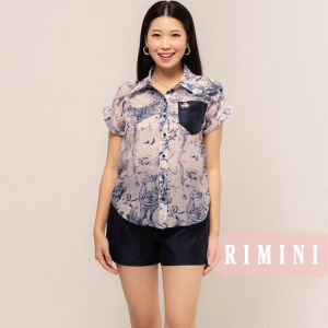 RIMINI - Setelan Wanita Celana Casual Lengan Pendek Size XS-XL - Garnet Set CC29700-CC29632