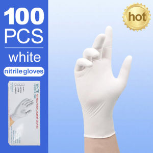 100PCS Disposable Food Grade Gloves Vinyl Nitrile Blend Gloves kitchen Multifunctional gloves