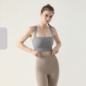 Sports bra womens new summer Shockproof Bra Women Yoga Clothes Cross Back Yoga Bra Crop Top Quick-Drying Workout Fitness Bra