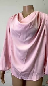 Ali2024 Cross-Border Temu New European & American Style Chiffon Long-Sleeved Shirt