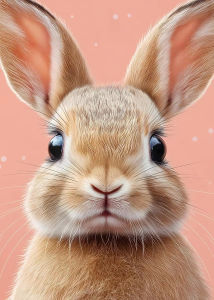 KAYOU | 5D DIY Diamond Painting Kit Cute Bunny Watercolor Floral Art Full Drill Rhinestone Mosaic Wall Decor Gift for Adults