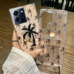 Phone Case Infinix Note30 Pro 4G 5G Note 30 VIP Infinix Zero 5G 2023 Vacation Style Sunset Coconut Tree Casing with Phone Holder Silicone Shockproof Soft Back Cover