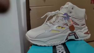 SINDBAB Sneakers Mens Mesh High Top Sports Shoes Lightweight Flat Running Shoes Breathable Mesh Casual Board Shoes