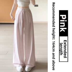 YIFANSHI | Floral Trim Striped Palazzo Trousers Slim Fit High Waist