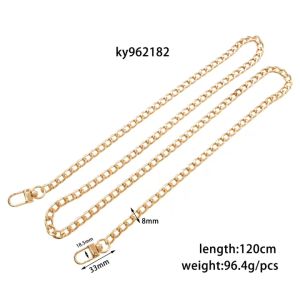 สายโซ่คล้องกระเป๋าสตรี โซ่กระเป๋า หรูหรา โซ่กระเป๋าสะพายแฟชั่น iron Flat Chain (D-3-EKY962182)