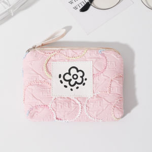 กระเป๋าใส่เหรียญสุดเก๋สไตล์เกาหลี INS กระเป๋าใส่เหรียญแบบหนังสีพื้นสำหรับผู้หญิง กระเป๋าใส่เหรียญแบบมีซิปปิด วัสดุ PU ความหนาแน่นสูง