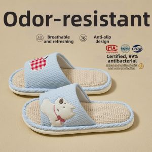 TZLDN | Antibacterial Non-slip Odor-proof Flax Slippers