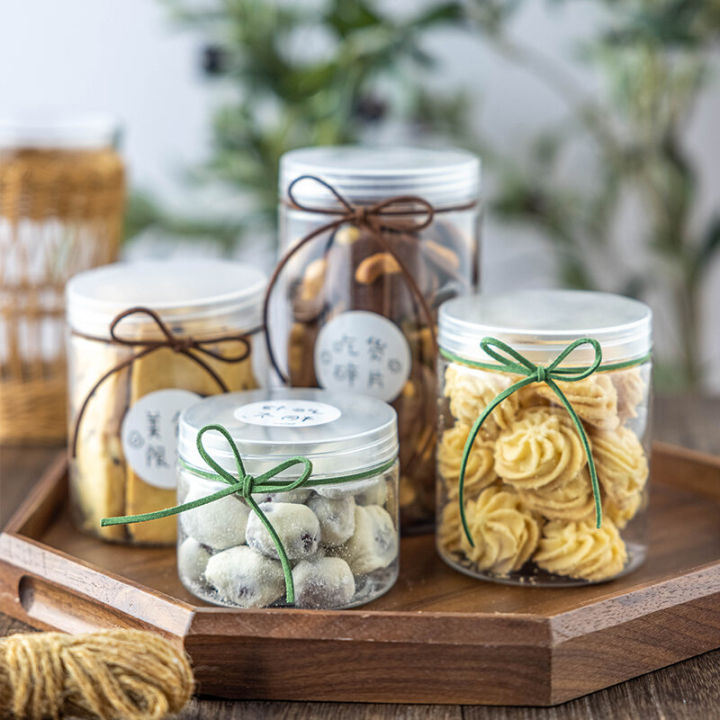 Cookie Jar Cookie Milk Jujube Sealed Jar Plastic with Lid Food