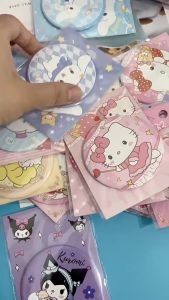 CERMIN KACA BULAT KECIL MOTIF SANRIO RIAS MOTIF KARTUN KOREA LUCU/Cermin Bulat Karakter/Cermin Kaca Bulat/ Cermin Saku Travelling Mini Portable/ Kecil Cermin Rias Mini Karakter Motif Kartun Colorful