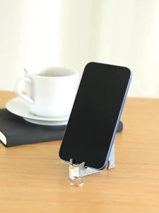 New Folding Keychain Phone Holder Portable Mini Size Foldable Keychain Mobile Phone Stand Universal Keyring Phone Mount Holder
