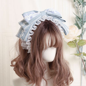 Original Design Cloth Art Lolita Hair Clips Fairy Knot Headband Fashionable Accessories for Women