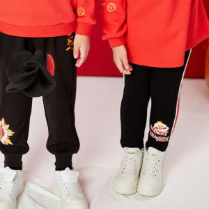 Great Family | Spring New Fleece-lined Pants for Children