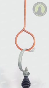 SEMPATI Gantungan Kawat Besi O 70cm & Gantungan Sambungan Sangkar Burung