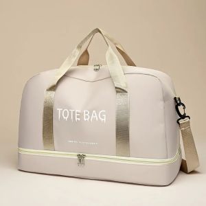 Multifunctional Large-Capacity Travel Duffle Bag with Adjustable Shoulder Strap Durable Nylon Casual Gym Bag for Sports