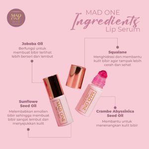 Serum Bibir Pink Permanen Viral Tictok Serum Bibir Kering dan Hitam BPOM Natural Pink Lip Serum by Mad One