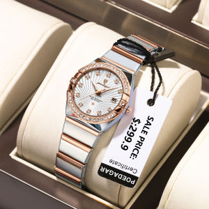 POEDAGAR Luxury Watch For Ladies Waterproof Luminous Date Stainless Steel Womens Quartz Watches Fashion Dress Woman Wristwatch