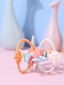 [iRojak] Manhattan Months Developmental Newborn Soft Sensory Teether Rattle Ball Chew Toy 曼哈顿球 Mainan Bayi - BT367