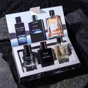 JM Blue Wild Authentic 3 IN 1 Perfume EDT Gift Set 3 X 30ml Long-Lasting Light Summer Perfume Men / Minyak Wangi Lelaki