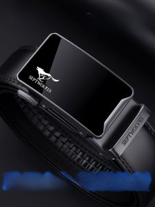 Thắt Lưng Nam QiPilang Đích Thực Da Thắt Lưng Thoải Mái Bố Phong Cách Da Bê Chính Hãng Khóa Tự Động Kinh Doanh Đầm Thắt Lưng Cho Trung Niên Và Người Già