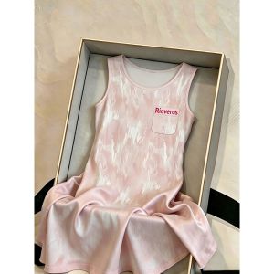 V.C.I | Cotton Spaghetti Strap Sweet and Cute Wearable Padded Tank Sleeping Dress