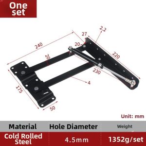 Pneumatic Adjustable Folding Support Furniture Table