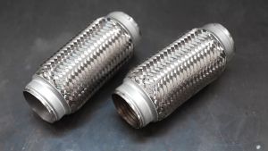 [SALE] ลดล้างสต็อก ข้ออ่อนท่อไอเสีย ขนาด 8 นิ้ว x 2.5 นิ้ว ข้ออ่อนสแตนเลสถัก ข้ออ่อนไอเสีย ข้ออ่อนแบบถัก ท่ออ่อนถักสแตนเลส