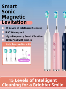 Portable Sonic Electric Toothbrush Rechargeable Soft Bristles for Men Women Children Dental Care Oral Health Imbomsi 4091