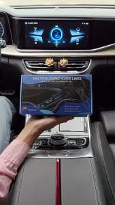Car Interior Ambient LED Strip Lights RGB Fiber Optic Atmosphere Ultra-thin Heat-resistan Neon Lighting APP Control Decor Lamps