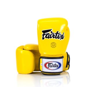 Fairtex Muay Thai Boxing Gloves Yellow