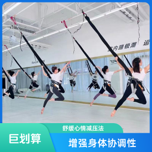 Indoor Bungee High Energy Rope 5D Air Yoga Suspension Flying Dance Fitness Flip Training Magic Elastic Band Stretch Yoga Rope