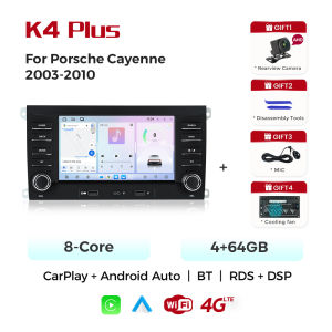 MEKEDE Wireless Carplay 7" Touch Screen For Porsche Cayenne 2003 - 2010 Android Car Multimedia Player GPS Head Unit DSP RDS