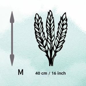CIFbuy | CIFBUY Rustic Iron Wheat Wall Art Metal Craft Trang Trí Cho Nhà Bếp Vườn Trang Trí Trang Trại Trang Trí Trong Nhà Ngoài Trời Chủ Đề Thu Hoạch