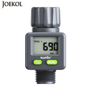 RainPoint 3/4" Garden Hose Water Flow Meter Measures Flow Rate In Gallons And LitersFor Garden Watering Pool Or RV Filling
