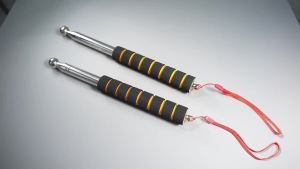 JUSTINLAU 1M~1.6M Hollow Drum Detection Hammer Room Detection Tool Hollow Drum Hammer Stainless Steel Telescopic Drum Hammer
