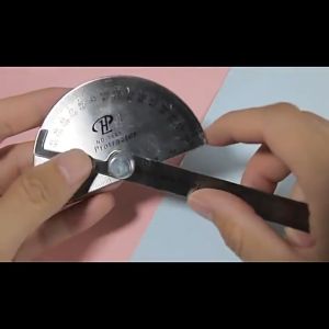Penggaris Busur 180 Derajat Bahan Stainless Steel Goniometer Alat Ukur Sudut