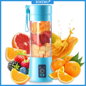 BOKEWU 380ML Mini Portable Blender USB Charging Juicer Fruit Mixer Fresh Juice Extractor Orange Squeezer