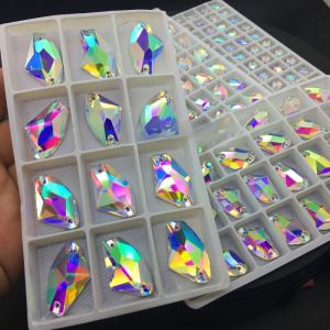 Colored Axel Glass Hand Sewn Diamond Costume Shoe Cap with Colorful Shiny Sparkle Sticker TopStont Brand Fresh out Summer 2019 Artificial Crystal Accessory