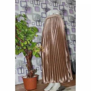 rok plisket bludru velvet 7/8 bahan premium