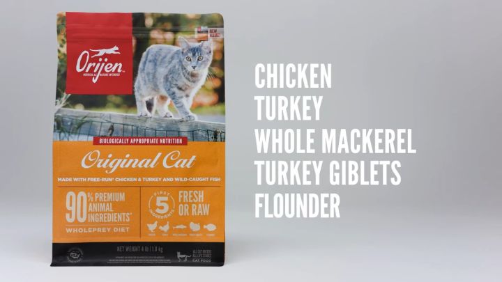 Orijen Original Cat / Cat & Kitten Grain Free Cat Food 1KG [REPACK ...