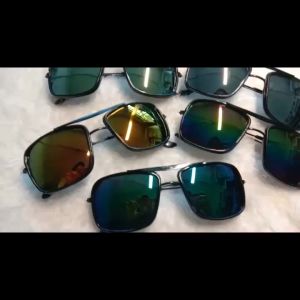 COD Kacamata Gaya Korea / Kacamata Premium Aviator Model Terbaru Lensa Cermin Mirror Anti Debu Anti Silau UV Fashion Vintage Retro - MODEL TONY STARK KACA MATA MURAH
