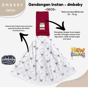 Geos Motif - Gendongan Bayi Geos Motif Busa Gendongan Samping Gendongan Terbaru DM BABY