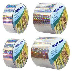 [CHAMAIR STORE]2.4CMX50M/4.8CMX50M Double Side Bird Scare Bird Tape Ribbon Ribbon สำหรับสวนฟาร์มสวนหรือลานบ้าน