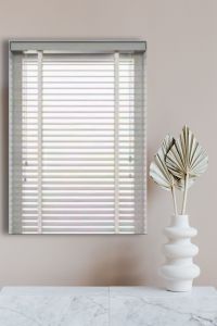 Tirai Gulung ukuran 58x163cm venetian Blinds 25mm - Putih tirai gulung kerai horden tarik