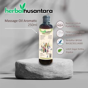 Herbal Nusantara Oil Massage Minyak Pijat Urut Bekam Kemasan 250 ML