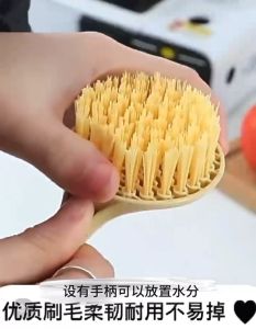 Long-Handled Kitchen Cleaning Brush – Non-Stick Scratch-Free Pot Scrubber，Berus Dapur Pemegang Panjang