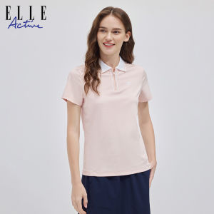 ELLE Active | Elle Active UPF50+ UV Protection Polo Shirt Cool Feeling Outdoor Sports T-Shirt Polyester Spandex Regular Fit Long Sleeve
