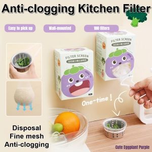 Suction Cup Sink Filter Basket Disposable Kitchen Dishwashing Sink Sewer Kitchen Waste Anti Clogging Filter