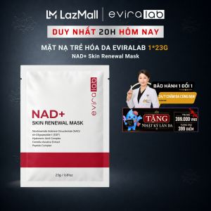 |Quà 550K| Mặt Nạ Phục Hồi EVIRALAB NAD+ Hộp 10x23g Cấp Ẩm Dưỡng Sáng Cho Nữ Văn Phòng Da Khô Nhạy Cảm