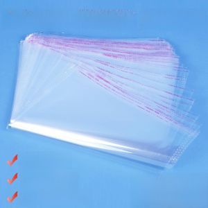 Thickened Self Adhesive Plastic OPP Gift Bag Transparent Clothing Packaging Tape Free Shipping from China Various Sizes Available