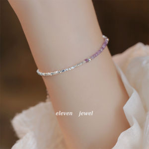 Purple Crystal Silver Dust Bracelet for Women Elegant On-Shore Design Unique Fashion Jewelry Gift for Best Friends